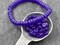 *50* 6x3mm Purple Washed Etched Sapphire Heishi Rondelle Beads